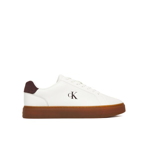 Calvin Klein Sneakersy Classic Cupsole Laceup Lth YM0YM01435 Biały ze sklepu MODIVO w kategorii Buty sportowe męskie - zdjęcie 187306460