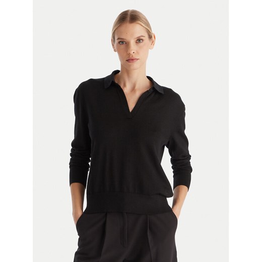 Calvin Klein Sweter LV044A305G Czarny Regular Fit - id: 0000305379269 - marki Calvin Klein - 187306484 Calvin Klein Sweter LV044A305G Czarny Regular Fit ze sklepu MODIVO w kategorii Swetry damskie - zdjęcie 187306484