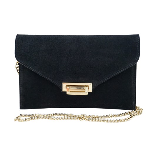 Stylowa kopertówka zamszowa Barberinis - Czarna ze sklepu butyolivier w kategorii Listonoszki - zdjęcie 187308664