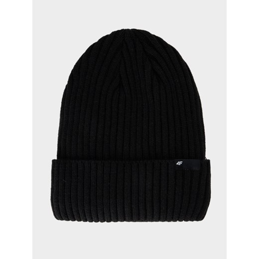 Męska czapka zimowa 4F 4FWAW25ACAPM673 - czarna ze sklepu Sportstylestory.com w kategorii Czapki zimowe męskie - zdjęcie 187308834