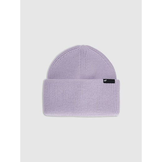 Dziecięca czapka zimowa 4F 4FJWAW25ACAPU652 - fioletowa ze sklepu Sportstylestory.com w kategorii Czapki dziecięce - zdjęcie 187308883