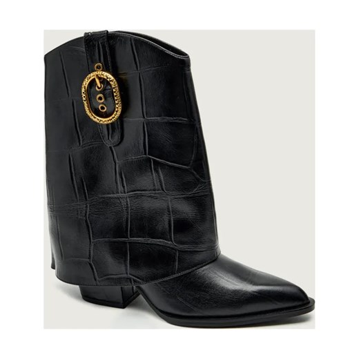 Kurt Geiger Skórzane kowbojki 225-FOLD OVER - id: KG255W000128001 - marki Kurt Geiger - 187308900 Kurt Geiger Skórzane kowbojki 225-FOLD OVER ze sklepu Gomez Fashion Store w kategorii Botki - zdjęcie 187308900