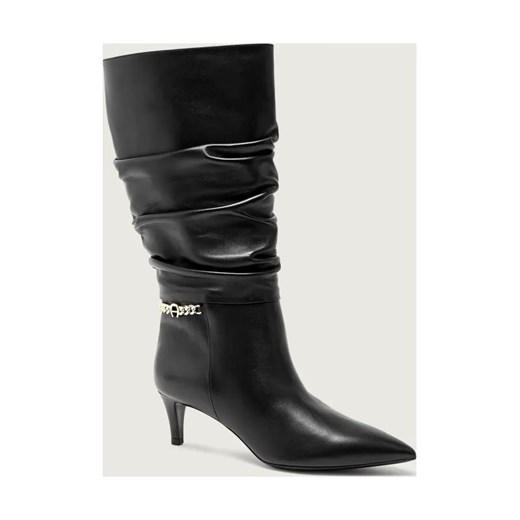 Aigner Skórzane kozaki na szpilce MADONNA 13A - id: AN255W000006001 - marki Aigner - 187308902 Aigner Skórzane kozaki na szpilce MADONNA 13A ze sklepu Gomez Fashion Store w kategorii Kozaki damskie - zdjęcie 187308902