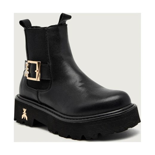 Patrizia Pepe Skórzane sztyblety - id: PK255G000040514 - marki Patrizia Pepe - 187309020 Patrizia Pepe Skórzane sztyblety ze sklepu Gomez Fashion Store w kategorii Buty zimowe dziecięce - zdjęcie 187309020