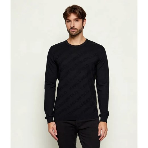 Karl Lagerfeld Wełniany sweter | Regular Fit ze sklepu Gomez Fashion Store w kategorii Swetry męskie - zdjęcie 187309121