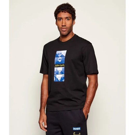 Hugo Blue T-shirt Nuley_JJK Hugo x Jujutsu Kaisen | Regular Fit - id: BJ261M000040001 - marki Hugo Blue - 187309170 Hugo Blue T-shirt Nuley_JJK Hugo x Jujutsu Kaisen | Regular Fit ze sklepu Gomez Fashion Store w kategorii T-shirty męskie - zdjęcie 187309170