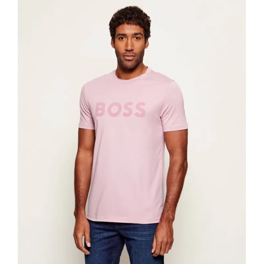 BOSS ORANGE T-shirt Thinking 1 | Regular Fit - id: BO261M000038539 - marki BOSS HUGO BOSS - 187309230 BOSS ORANGE T-shirt Thinking 1 | Regular Fit ze sklepu Gomez Fashion Store w kategorii T-shirty męskie - zdjęcie 187309230
