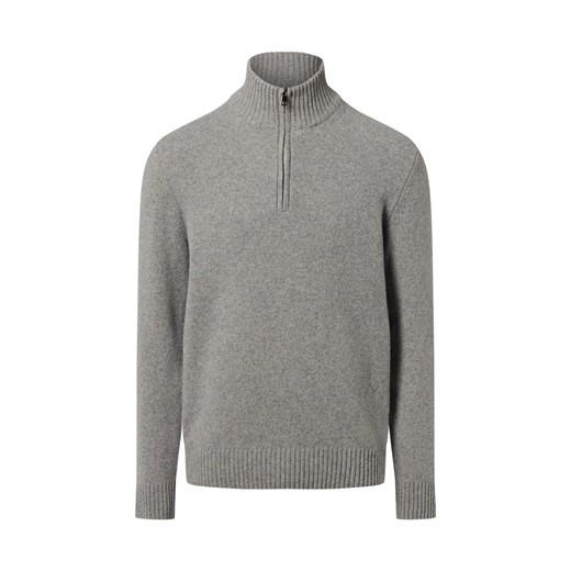 Nils Sundström Męski sweter z dzianiny wykonany z wełny Mężczyźni Wełna szary marmurkowy - id: 716000-0005-09900 - marki Nils Sundström - 187311853 Nils Sundström Męski sweter z dzianiny wykonany z wełny Mężczyźni Wełna szary marmurkowy ze sklepu vangraaf w kategorii Swetry męskie - zdjęcie 187311853