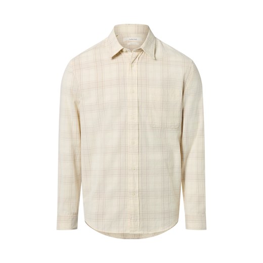 Selected Męska koszula sztruksowa Mężczyźni Regular Fit Bawełna waniliowy w kratkę - id: 780132-0001-09900 - marki SELECTED - 187311863 Selected Męska koszula sztruksowa Mężczyźni Regular Fit Bawełna waniliowy w kratkę ze sklepu vangraaf w kategorii Koszule męskie - zdjęcie 187311863