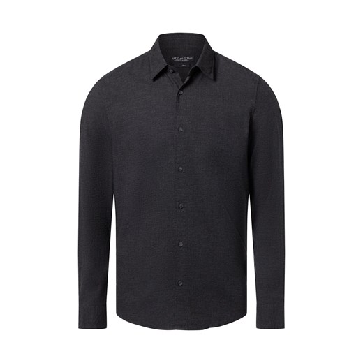 Marc O'Polo Koszula męska Mężczyźni Regular Fit Bawełna antracytowy wzorzysty ze sklepu vangraaf w kategorii Koszule męskie - zdjęcie 187311864