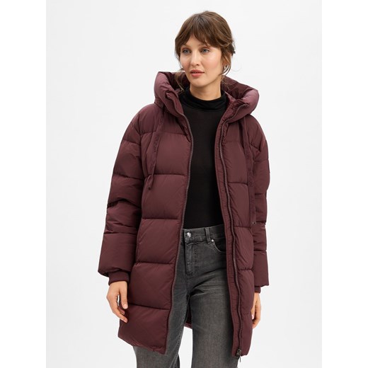 MOS MOSH Damska kurtka puchowa - MMNova Kobiety Sztuczne włókno bakłażanowy jednolity ze sklepu vangraaf w kategorii Kurtki damskie - zdjęcie 187311880