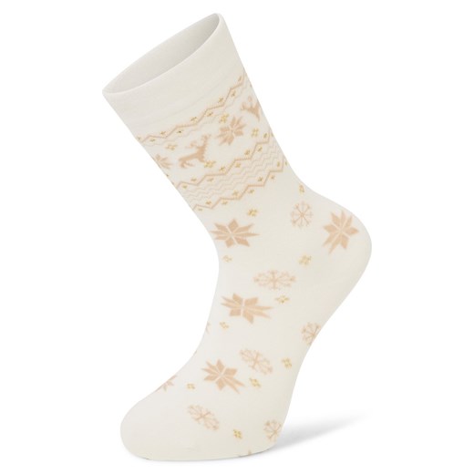 Marie Lund Skarpety Kobiety écru wzorzysty ze sklepu vangraaf w kategorii Skarpetki damskie - zdjęcie 187311882
