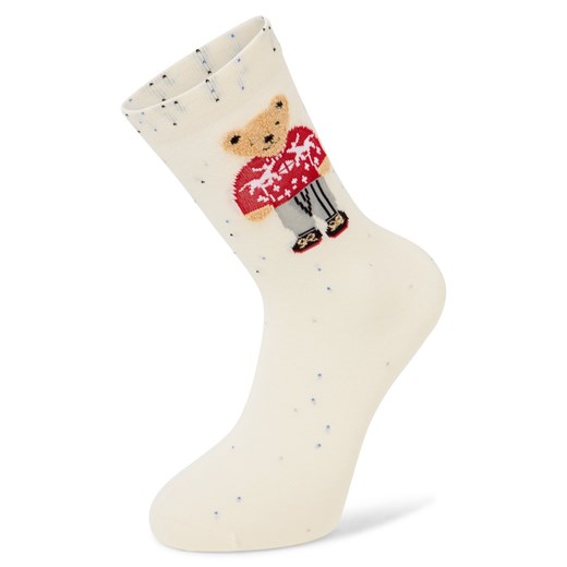 Marie Lund Skarpety Kobiety écru wzorzysty ze sklepu vangraaf w kategorii Skarpetki damskie - zdjęcie 187311883