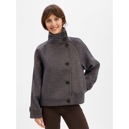 Msch Copenhagen Kurtka damska - MSCHPamela Kobiety granatowy w kratkę L/XL vangraaf