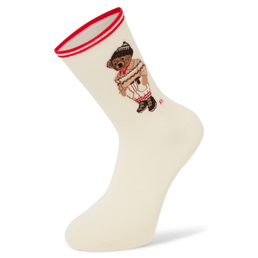 Polo Ralph Lauren Skarpety Kobiety Bawełna écru wzorzysty ze sklepu vangraaf w kategorii Skarpetki damskie - zdjęcie 187311894