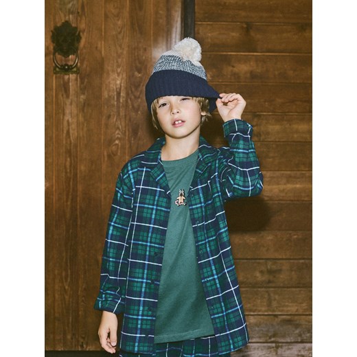 Reserved - T-shirt z nadrukiem - zielony - id: 034FH-77X - marki Reserved - 187311961 Reserved - T-shirt z nadrukiem - zielony ze sklepu Reserved w kategorii T-shirty chłopięce - zdjęcie 187311961