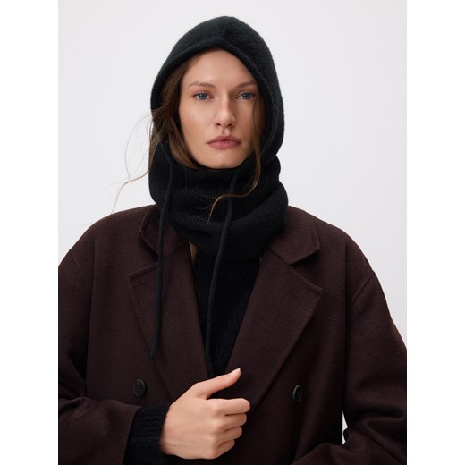 Reserved - Dzianinowa kominiarka - czarny ze sklepu Reserved w kategorii Czapki zimowe damskie - zdjęcie 187312042