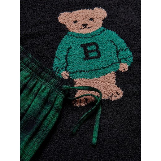 Reserved - Dwuczęściowa piżama z misiem - czarny ze sklepu Reserved w kategorii Piżamy męskie - zdjęcie 187312650