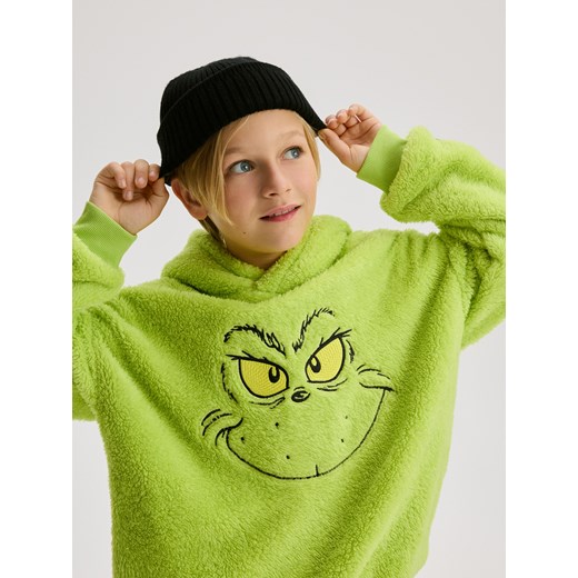 Reserved - Świąteczna bluza Grinch - zielony ze sklepu Reserved w kategorii Bluzy chłopięce - zdjęcie 187312733