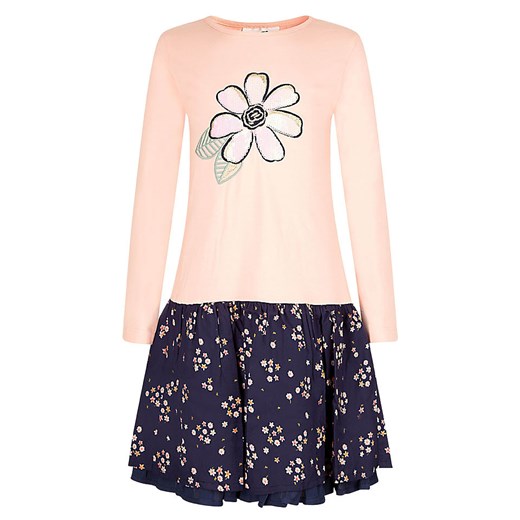 happy girls by Eisend Sukienka w kolorze łososiowo-granatowym ze sklepu Limango Polska w kategorii Sukienki dziewczęce - zdjęcie 187313030