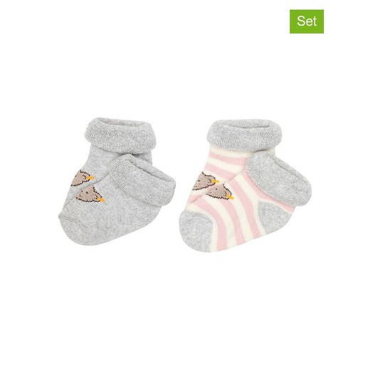 Steiff Skarpety (2 pary) w kolorze szarym - id: 17892301 - marki Steiff - 187313431 Steiff Skarpety (2 pary) w kolorze szarym ze sklepu Limango Polska w kategorii Skarpetki dziecięce - zdjęcie 187313431