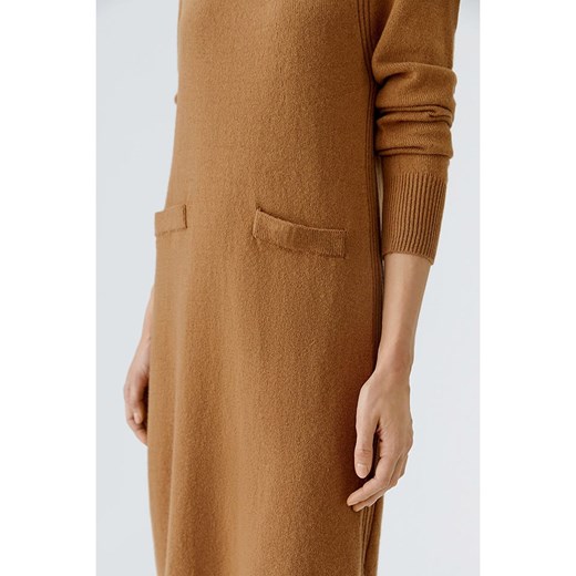 Oui Dzianinowa sukienka w kolorze karmelowym 42 promocja Limango Polska