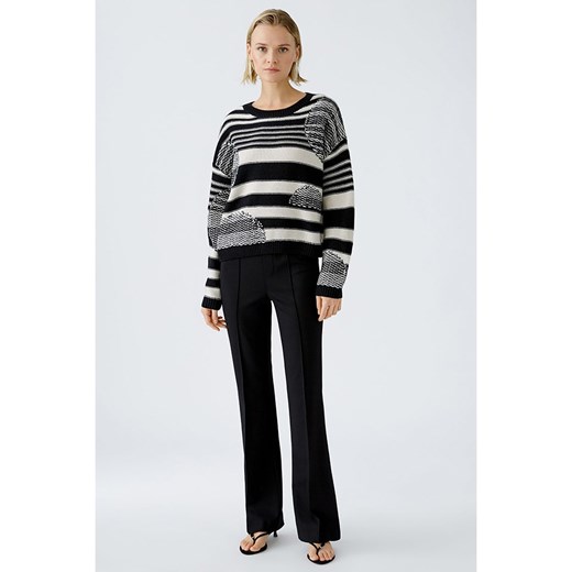 Oui Sweter w kolorze kremowo-czarnym - id: 17969823 - marki Limango Polska - 187313663 Oui Sweter w kolorze kremowo-czarnym ze sklepu Limango Polska w kategorii Swetry damskie - zdjęcie 187313663