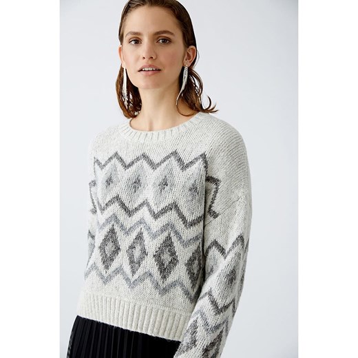 Oui Sweter w kolorze szarym 38 okazja Limango Polska