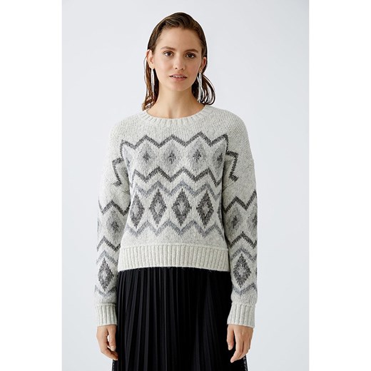 Oui Sweter w kolorze szarym 40 wyprzedaż Limango Polska