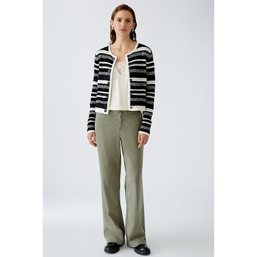 Oui Kardigan w kolorze czarno-białym 46 Limango Polska promocyjna cena