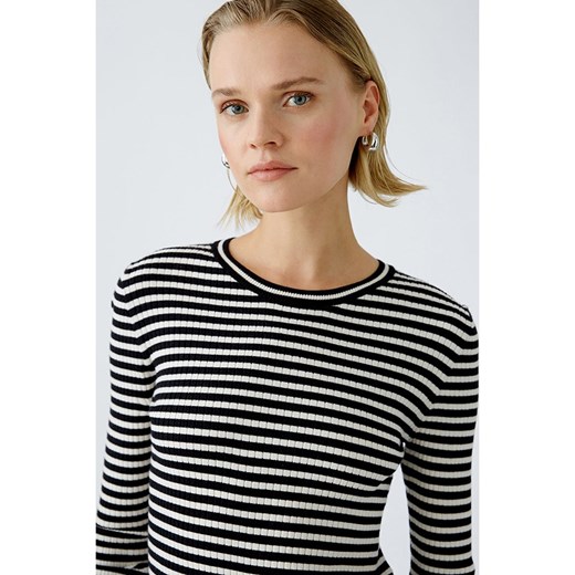 Oui Sweter w kolorze czarno-kremowym 38 promocja Limango Polska