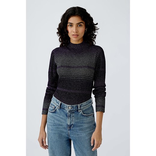 Oui Sweter w kolorze szaro-fioletowym 38 Limango Polska promocja