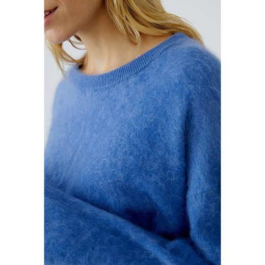 Oui Wełniany sweter w kolorze niebieskim 40 promocja Limango Polska