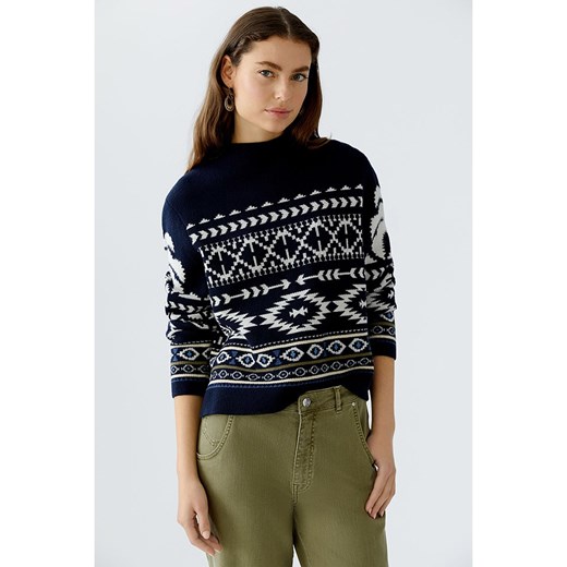 Oui Sweter w kolorze czarno-białym 40 wyprzedaż Limango Polska