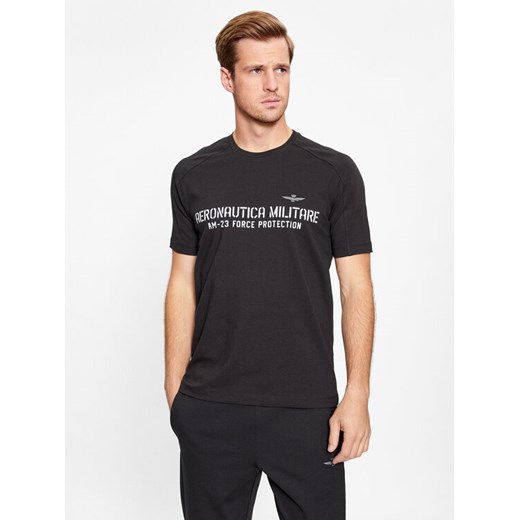 Aeronautica Militare T-Shirt 232TS2149J612 Czarny Regular Fit Aeronautica Militare L MODIVO