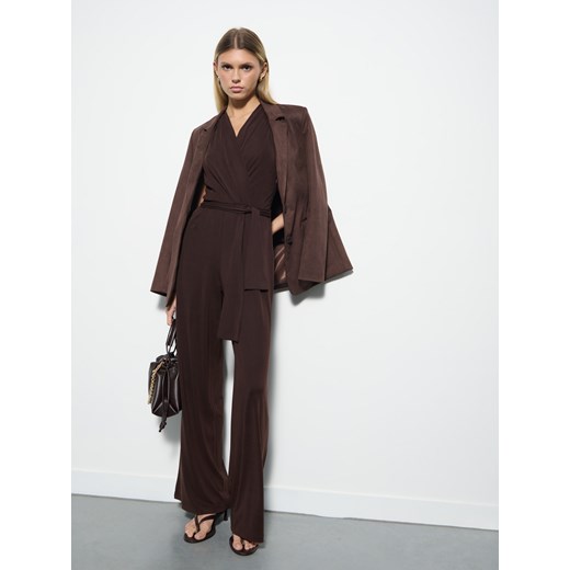 Mohito - Czekoladowy kombinezon - ciemnobrązowy ze sklepu Mohito w kategorii Kombinezony damskie - zdjęcie 187314454