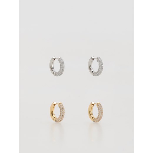 Reserved - Zestaw kolczyków z cyrkoniami - wielobarwny ze sklepu Reserved w kategorii Kolczyki - zdjęcie 187315224