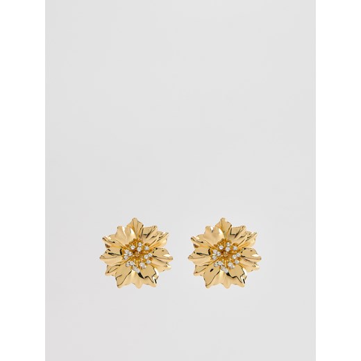 Reserved - Kolczyki z motywem kwiatów - złoty ze sklepu Reserved w kategorii Kolczyki - zdjęcie 187315244