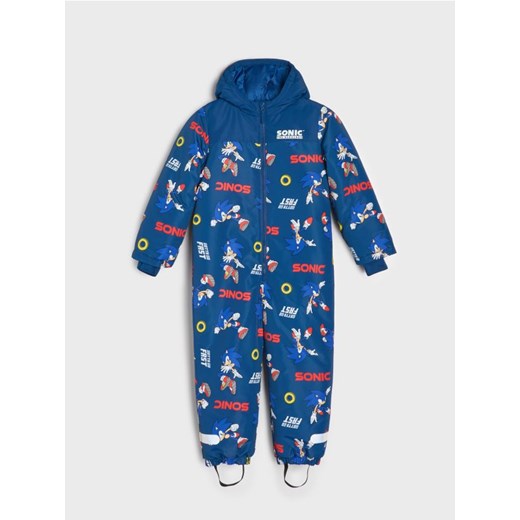 Sinsay - Zimowy kombinezon Sonic the Hedgehog - granatowy ze sklepu Sinsay w kategorii Kombinezony chłopięce - zdjęcie 187316004