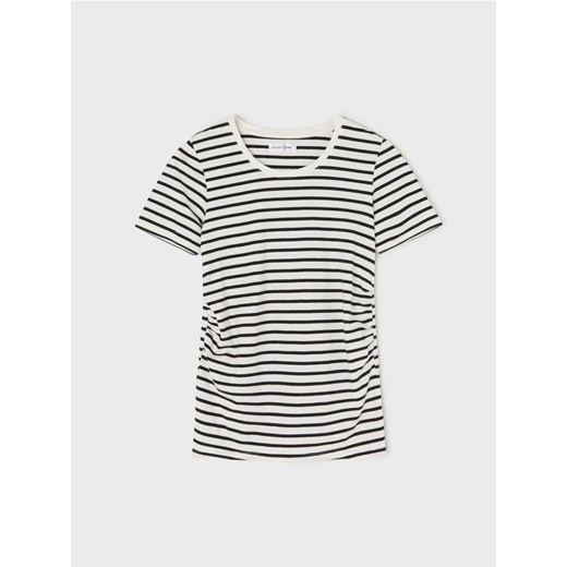 Sinsay - Bawełniana koszulka w paski - wielobarwny ze sklepu Sinsay w kategorii Bluzki ciążowe - zdjęcie 187316021
