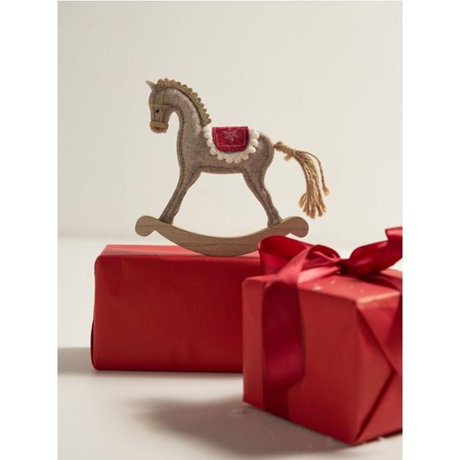 Sinsay - Dekoracja świąteczna - bordowy - id: 901GF-83X - marki Sinsay - 187316100 Sinsay - Dekoracja świąteczna - bordowy ze sklepu Sinsay w kategorii Dekoracje bożonarodzeniowe - zdjęcie 187316100