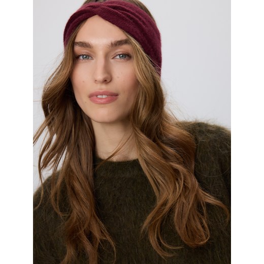 Reserved - Opaska z wełną i kaszmirem - burgundowy ze sklepu Reserved w kategorii Opaski damskie - zdjęcie 187316652