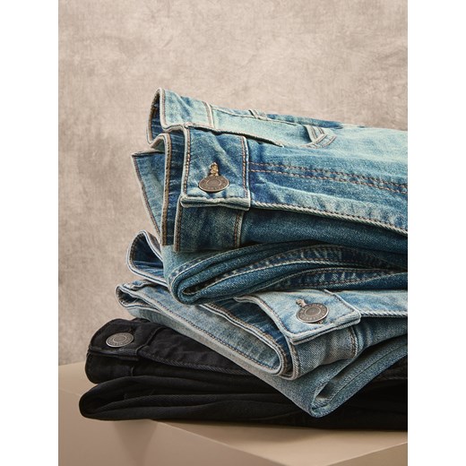 Reserved - Jeansy carrot slim z efektem sprania - niebieski ze sklepu Reserved w kategorii Jeansy męskie - zdjęcie 187316732