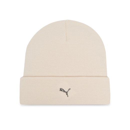 Czapka Puma Metal Puma Cat High Crown 264040 04 Écru ze sklepu eobuwie.pl w kategorii Czapki zimowe męskie - zdjęcie 187317234