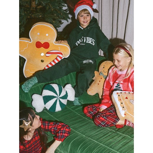 Reserved - Bawełniany komplet z nadrukiem - ciemnozielony - id: 971FJ-79X - marki Reserved - 187318374 Reserved - Bawełniany komplet z nadrukiem - ciemnozielony ze sklepu Reserved w kategorii Bluzy chłopięce - zdjęcie 187318374