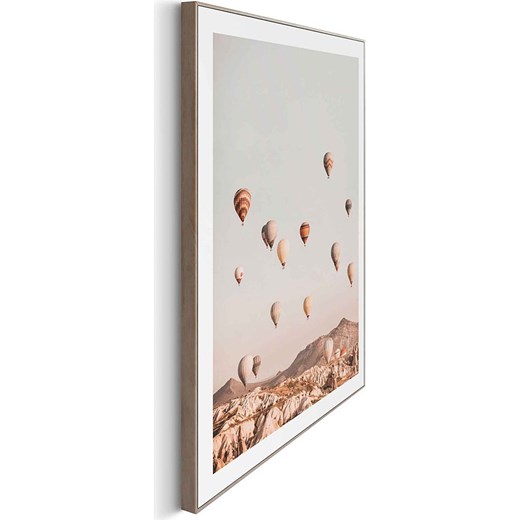 Orangewallz Druk artystyczny &quot;High Balloons Pure Essentials&quot; w ramce - Orangewallz 40x50 cm wyprzedaż Limango Polska