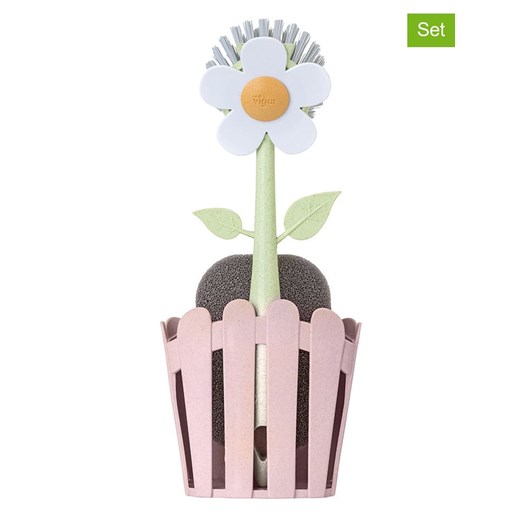 Vigar 3-częściowy organizer "Florganic" w kolorze jasnoróżowym - 11 x Vigar onesize okazja Limango Polska