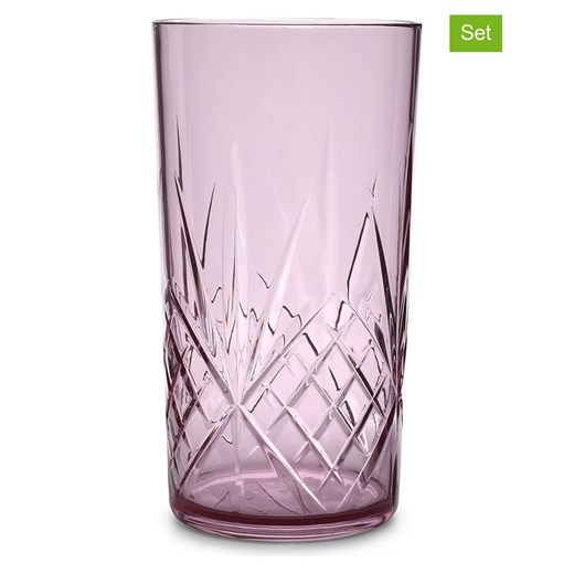 Salt and Pepper Szklanki (4 szt.) &quot;Costa&quot; w kolorze różowym - 650 ml ze sklepu Limango Polska w kategorii Naczynia - zdjęcie 187318872