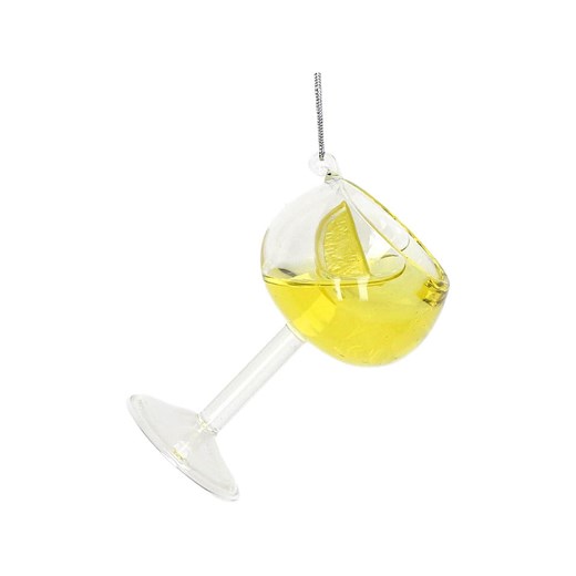 Kersten Ozdoba choinkowa &quot;Cocktail&quot; w kolorze żółtym - wys. 9 cm ze sklepu Limango Polska w kategorii Dekoracje bożonarodzeniowe - zdjęcie 187319130