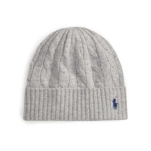 Czapka Polo Ralph Lauren 455981442002 Szary ze sklepu eobuwie.pl w kategorii Czapki zimowe damskie - zdjęcie 187319471